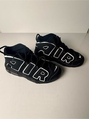 Nike Kids Black & White AIR High-Top Sneakers